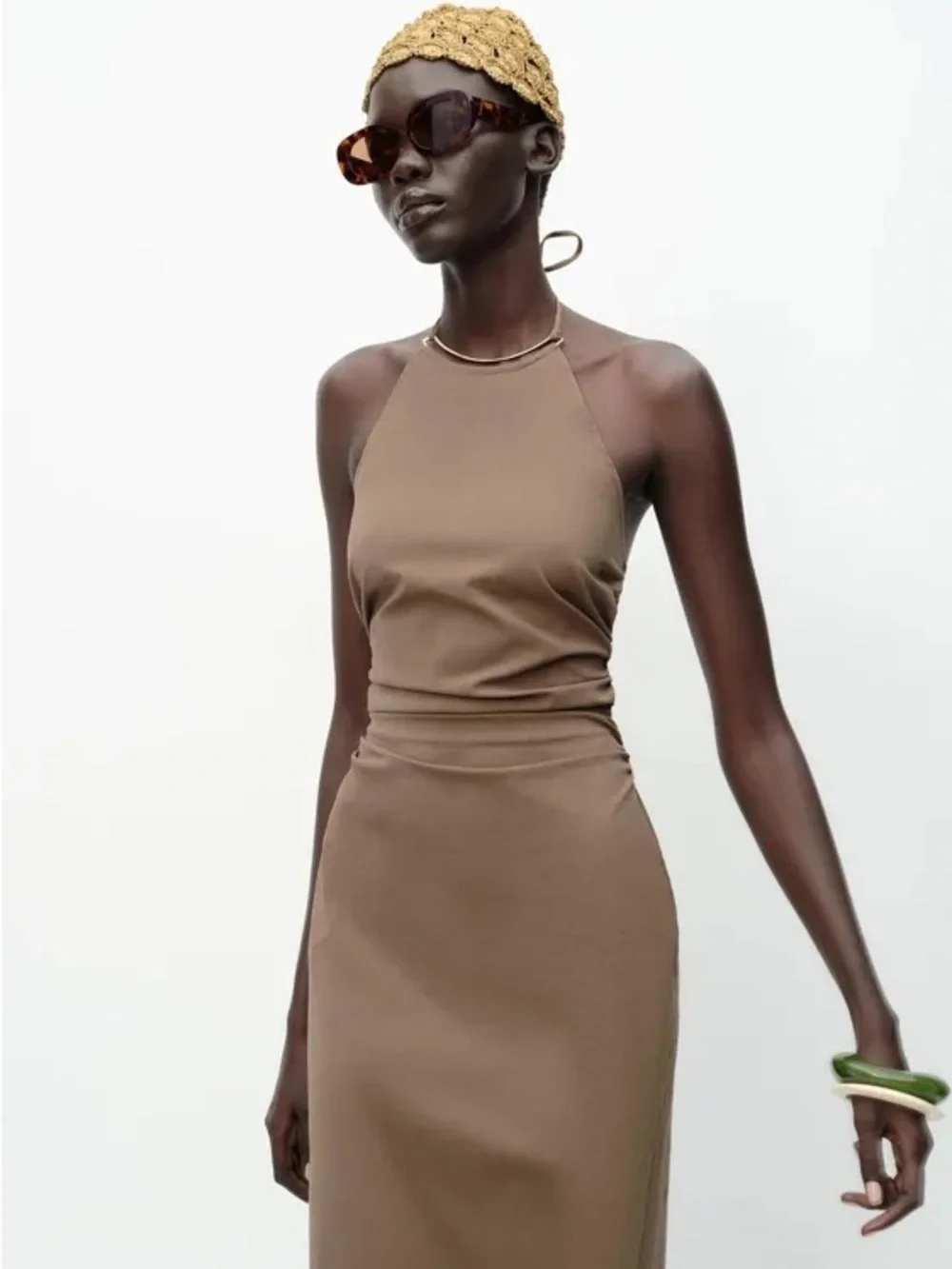 Zara Halter Midi Dress - Picture 9 of 9